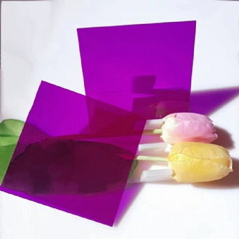 5mm深紫色透明亚克力彩色透明亚克力有机玻璃板加工定制各种尺寸切割