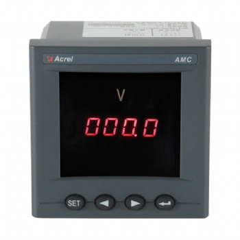 安科瑞单相电压表AMC96-AV 数码管显示 开孔88*88
