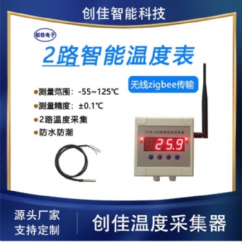创佳 智能温度表CYCW-402 支持无线的多点温度测量仪表