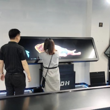 双屏拼接演示台医教展示终端教学一体机虚拟人体教学解剖台沙盘