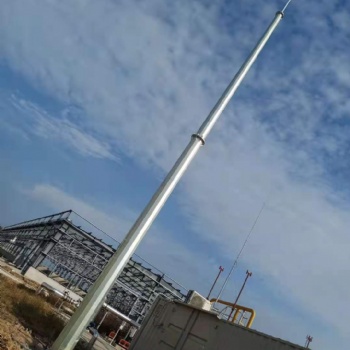 辽宁30米35米环形避雷针塔GH独立钢管接闪杆塔Q235热镀锌变电站管式单塔