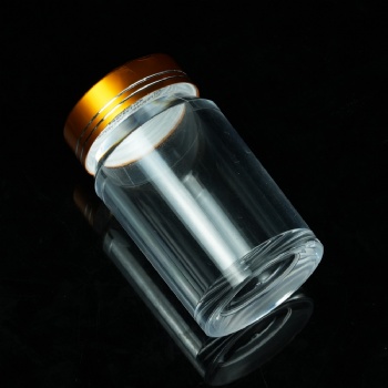 透明包装塑料罐 坚果干果花茶密封防潮圆形储物瓶