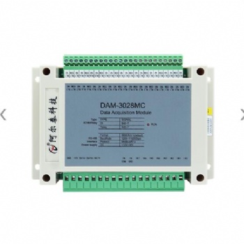 阿尔泰科技开关量DIO模块 8路隔离AI 8路继电器输出DAM-3028MC