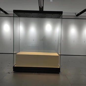博物馆瓷器展览柜平柜钢制电动升降展柜防爆玻璃展示柜