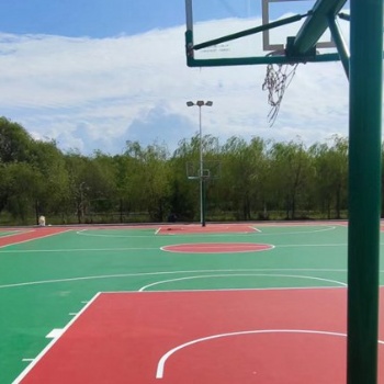 加厚丙烯酸地面建设篮球场地胶面翻新