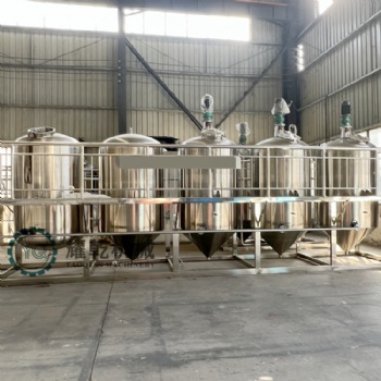 新疆菜籽油大型生产线 0.5-200吨棉籽油脱毒精炼设备 炼油提炼设备