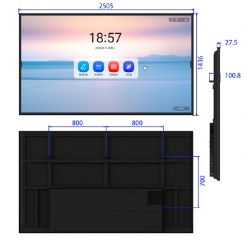 110寸商业显示器亮度标准500cd/m2带OPS接口