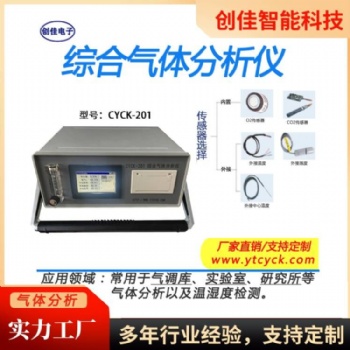 创佳 CYCK-201综合气体分析仪气体温度湿度监测气调库大学院校研究所实验室定制
