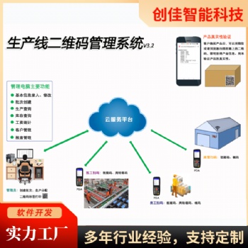 生产线二维码管理系统包装统计生产管理物料管理系统定制果品企业