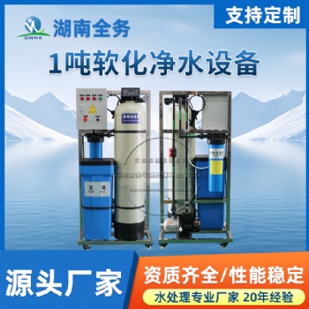 每小时一吨全自动软水机锅炉软水过滤清理水垢钠离子交换器软化水设备