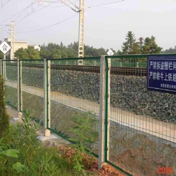 铁路路基挡渣网防护栅栏门