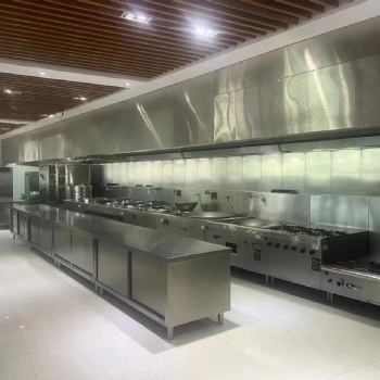 广州鑫旺酒店工厂学校单位食堂大型油烟管道清洗排烟罩净化器