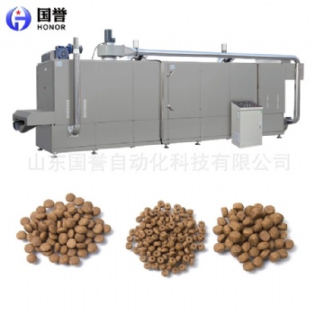 宠物粮膨化生产线 双螺杆猫狗饲料膨化机成套设备 鱼龟饲料生产线