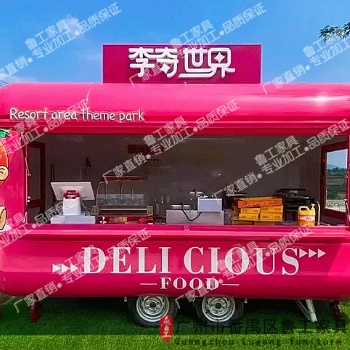 定制鸥翼门餐车咖啡车景区多功能饮品小吃售卖车商用移动商铺