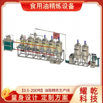 红花油加工生产线 小型茶油厂精炼加工设备 QC标准1级油提炼机组
