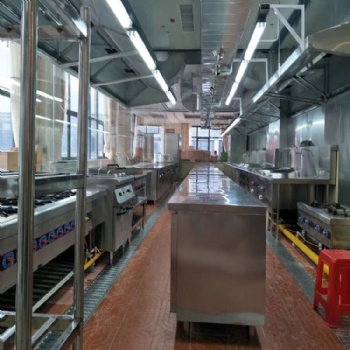 东莞唐阁酒店学校工厂食堂商用厨房设备清洗油烟管道油烟机