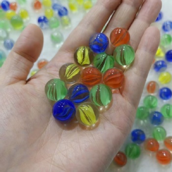 16mm25mm35mm玻璃弹珠高白花瓣八瓣游戏机专用玻璃弹珠厂家批发