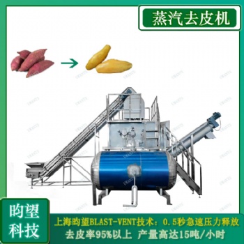 昀望马铃薯 红薯全自动蒸汽去皮设备