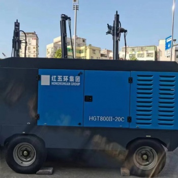 昌都出租空压机用于打光伏孔边坡锚索喷浆大型螺杆压缩机租赁