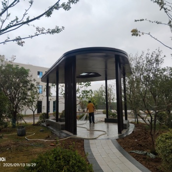 大型景观廊架雕塑公园景区异形钢结构长廊户外不锈钢金属廊架