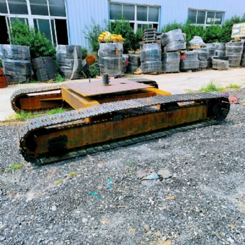 明冉机械液压马达驱动钢制履带底盘行走爬坡多功能搬运底盘