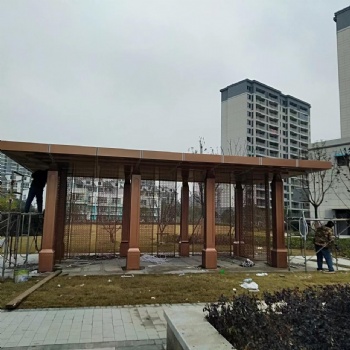 不锈钢景观廊架钢结构长廊 公园金属廊架 异形金属廊架厂家定做