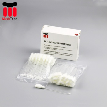 海绵头IPASS-4.5异丙醇挤压清洁棉签擦拭棒