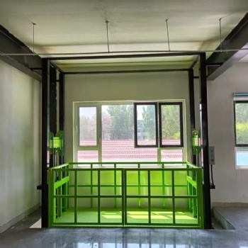 导轨式液压升降货梯 工厂仓库货物垂直运输设备