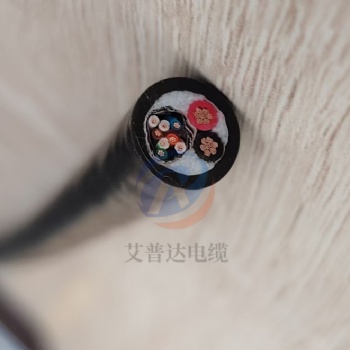 艾普达电源线+Cat5e网线综合电缆