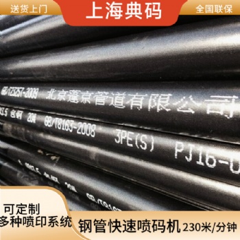 精密钢管喷码机 在线喷码机 管材打码机 典码