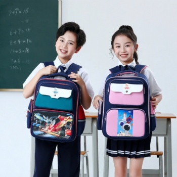 小学生双肩书包 减负护脊儿童书包 校园背包定制